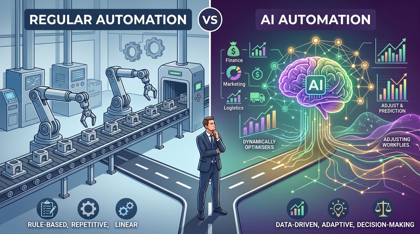 NorthPilot - AI Automation vs Regular Automation: What Should Your Business Use