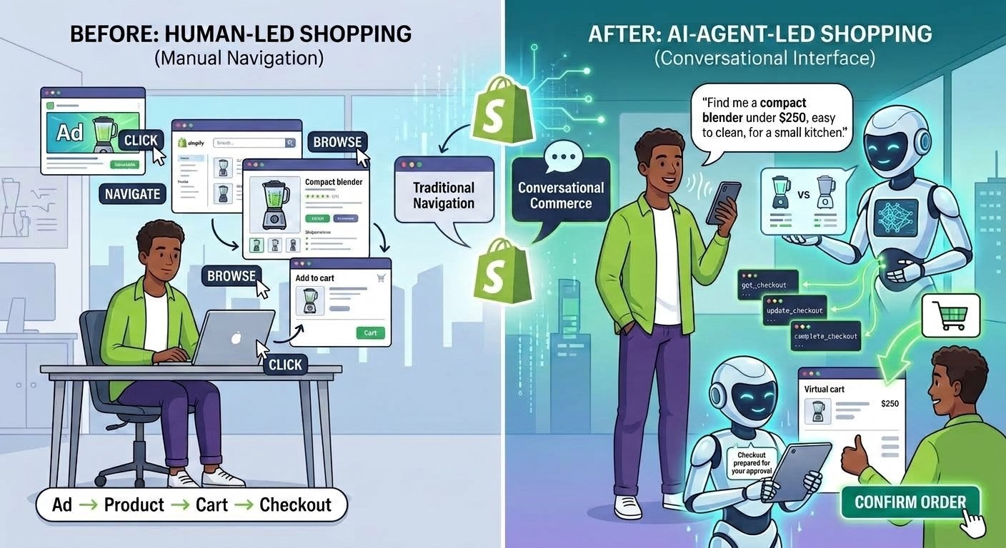 NorthPilot - The Buy Button Is Becoming an API: What Shopify’s AI Checkout Means for E-Commerce Businesses